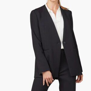 Spanx Collarless Oversize Ponte Knit Blazer Black Size L